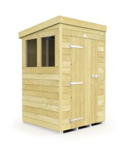 4ft x 4ft Pent Shed