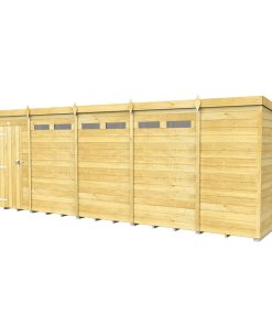 19ft x 5ft Pent Security Shed