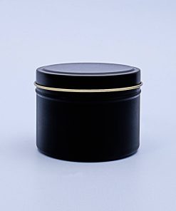 18cl Black Candle Tins – Box of 12