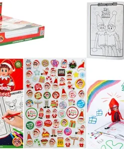 500055 Extra Large Elf Colouring Book With Sticker Sheet