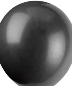 80014UN 12″ Premium Latex Balloons 10 Pack Phantom Black
