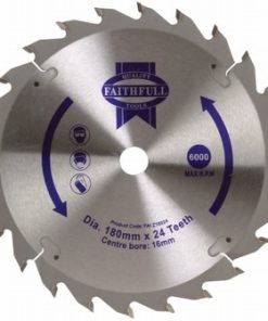 Faithfull TCT Circular Saw Blade 180x16mm x 24T