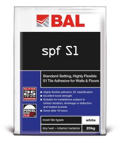 BAL SPF S1 Tile Adhesive White 20kg