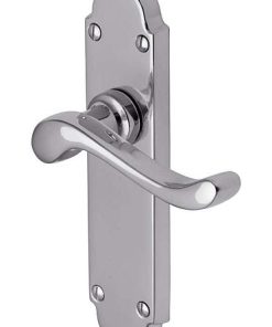 Savoy Lever Furn Latch 170x41mm Polished Chrome (SET)