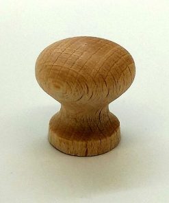 Knob 25mm Dia Plain Beech (EACH)