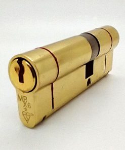 EUROSPEC MPx6 CYX7123540PB/BP Euro Double Cylinder BS 75mm Brass (EACH)