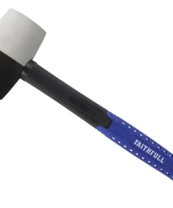 Faithfull Black & White Fiberglass Mallet 24oz