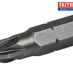 Pozi S2 Grade Steel Screwdriver Bits | PZ2 x 25mm | 25 Pack