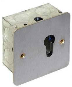 Euro Key Switch Without Cylinder Momentary SS (EACH)