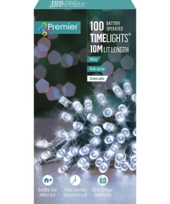 LB112383W Premier 100 Battery Operated White LED Timelights