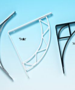 Trellis Shelf Bracket 6in White (EACH)