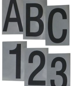 Letter ‘F’ 50mm Black On PC (EACH)