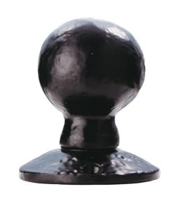LUDLOW FOUNDRIES Mortice Knob Black Antiquell 60mm Black Antique (PAIR)