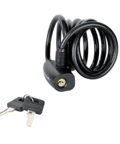 MASTER LOCK MLK8126E Black Self Coil Keyed Cable 1.8mx8mm (EACH)