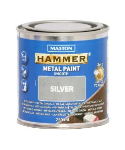 Maston Paint Hammer Smooth Silver 250ml