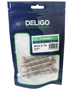 QPMB1075 M10 x 75 Masonry Bolts (Pack Qty 5)