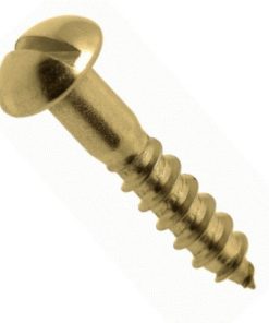 WoodScrew Round Head 3 x 3/8 Brass (EACH)
