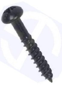 WoodScrew Round Head 4×3/4 Black (EACH)