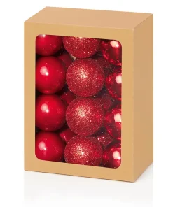 TD126187R 24x30mm Red Multi Finish Balls