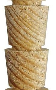 Softwood Cross Grain Tapered Plug Pellets (PK 40)