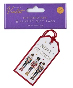 XBV-218-8GT Pack of 8 Nutcracker Gift Tags