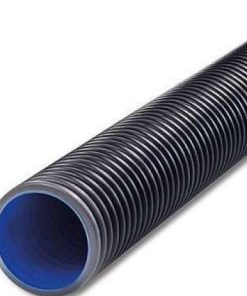 225mm x 6m Polypipe Ridgidrain Twinwall Pipe Plain Ended
