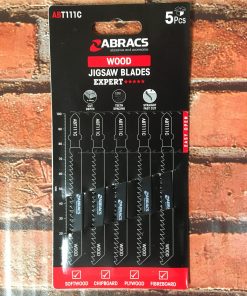 Abracs ABT111C 5 PCS Wood Cutting Jigsaw Blades